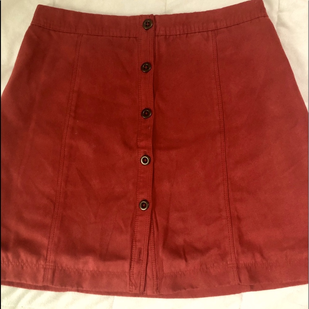 Hollister Co brick red suede skirt. Size 1 (XS